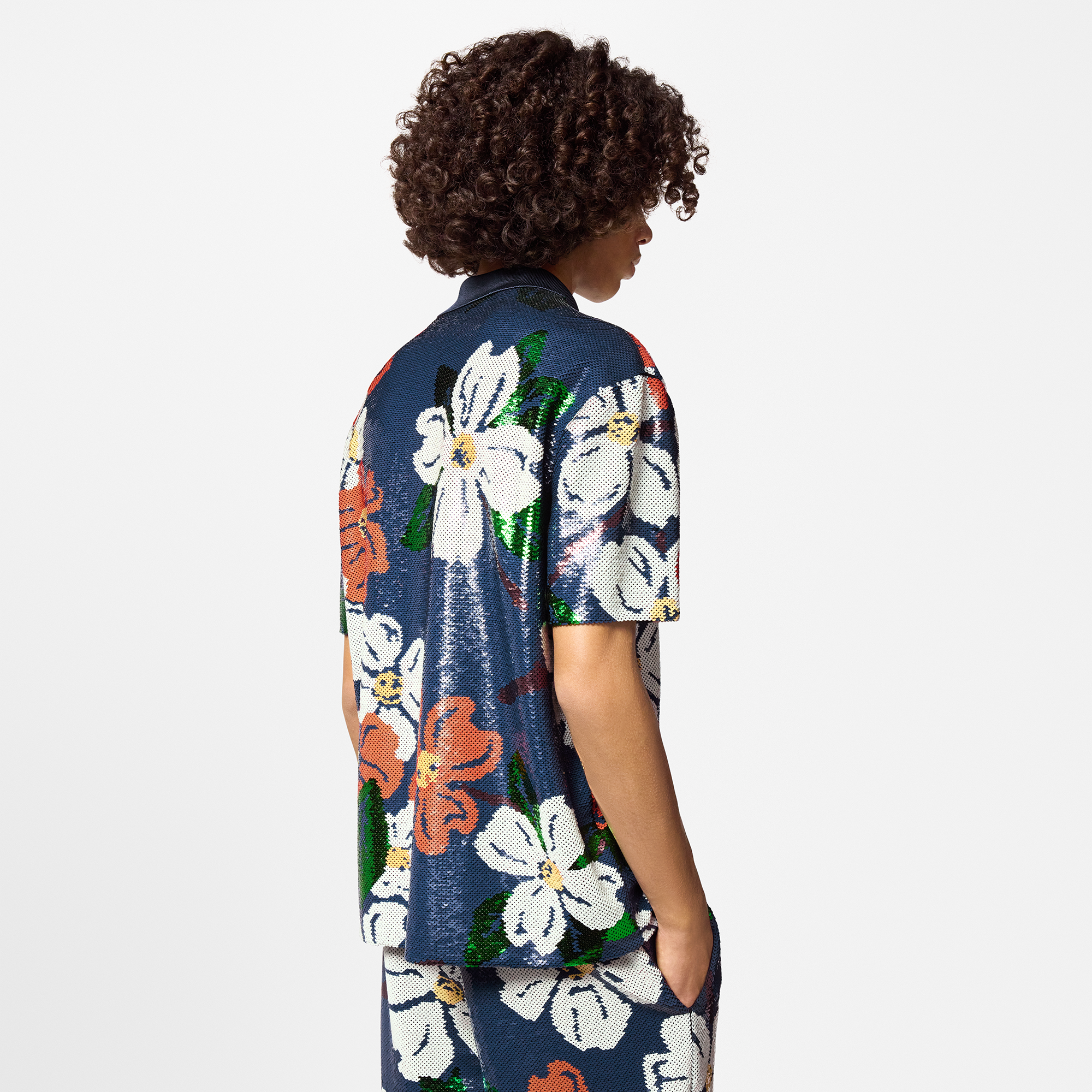 Sequin-Embroidered Short-Sleeved Shirt  in Men's Ready-to-Wear Shirts collections by Louis Vuitton (Product zoom)